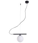 Pendant lamps spheres - ALDEX HANGING LAMP BERYL GLASS BLACK, 1 x max 40W (1006G1) - product 1