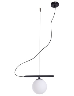 ALDEX LAMPA WISZĄCĄ BERYL GLASS CZARNY, 1 x max 40W (1006G1)