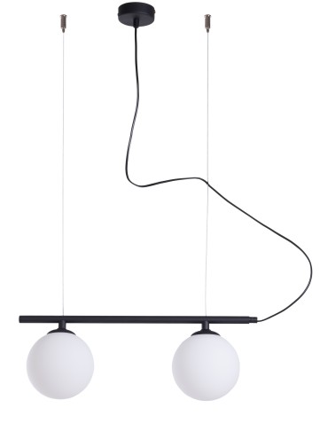 ALDEX HANGING LAMP BERYL GLASS 2 BLACK, 2 x max 40W (1006H1)