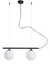 ALDEX LAMPA WISZĄCĄ BERYL GLASS 2 CZARNY, 2 x max 40W (1006H1)