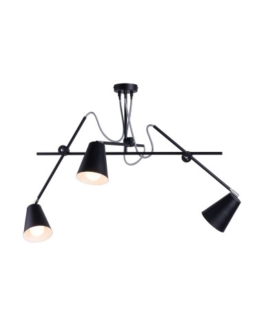 ALDEX PLAFON ARTE 3 CZARNY POZIOMY, 3 x max 60W (1008E_1_L)