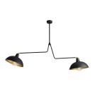 Pendant lamps - ALDEX PLAFON ESPACE 2 BLACK, 2 x 60W (1036H1) - product 1