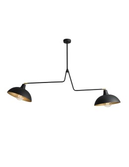 ALDEX PLAFON ESPACE 2 CZARNY, 2 x 60W (1036H1)