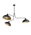 Pendant lamps - ALDEX PLAFON ESPACE 3 BLACK, 3 x 60W (1036E_1) - product 1