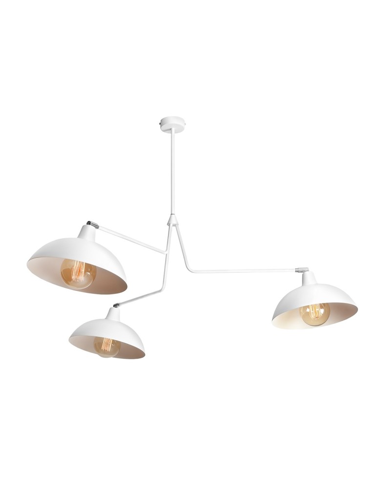 Pendant lamps - ALDEX PLAFON ESPACE 3 WHITE, 3 x 60W (1036E) - product kolory-swiatla.pl 1