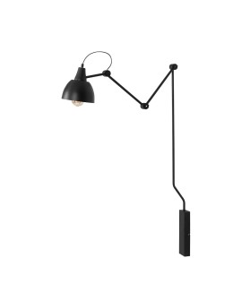 ALDEX KINKIET AIDA CZARNY ŚREDNI, 1 x max 60 W (842C1)