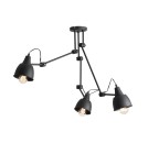 Pendant lamps with adjustable height - ALDEX PLAFON AIDA 3 BLACK, 3 x max 60W (842PL_E) - product 1