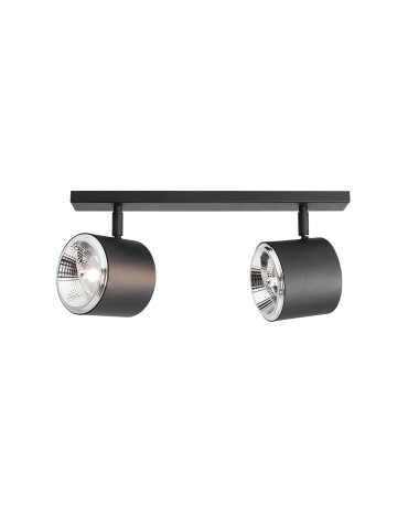 ALDEX PLAFON BOT 2 BLACK, 2 x 35W (1047PL_H)