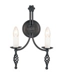 Chandelier wall lamps - Elstead Lighting Interior Wall lamp BELFRY 2x60W E14 BY2 BLACK - product 1