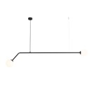 Pendant lamps spheres - ALDEX PURE Pendant LAMP BLACK, 2 x 40W (1064H1) - product 1