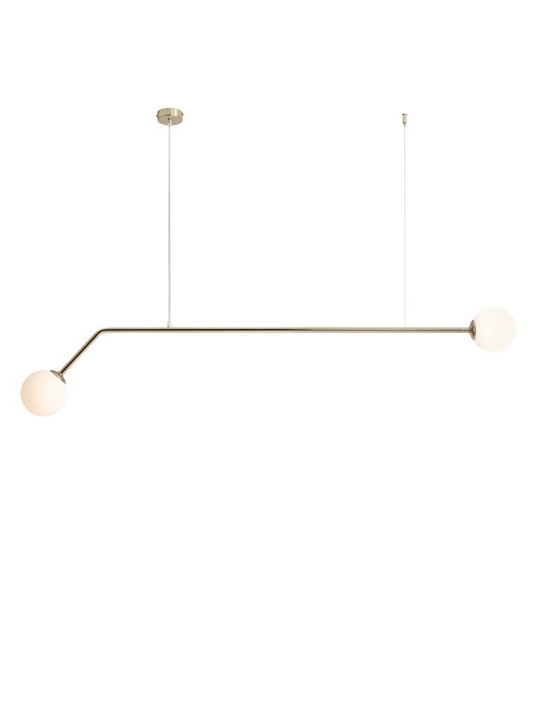 Pendant lamps spheres - ALDEX PURE GOLD HANGING LAMP, 2 x 40W (1064H30) - product kolory-swiatla.pl 1