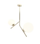 Pendant lamps spheres - ALDEX PLAFON GALLIA 2 GOLD, 1 x max 40W / 1 x max 60W (1095PL_H30) - product 1