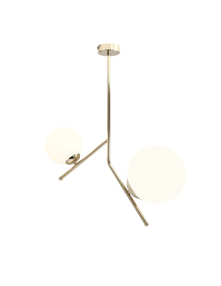 Pendant lamps spheres - ALDEX PLAFON GALLIA 2 GOLD, 1 x max 40W / 1 x max 60W (1095PL_H30) - product kolory-swiatla.pl 1