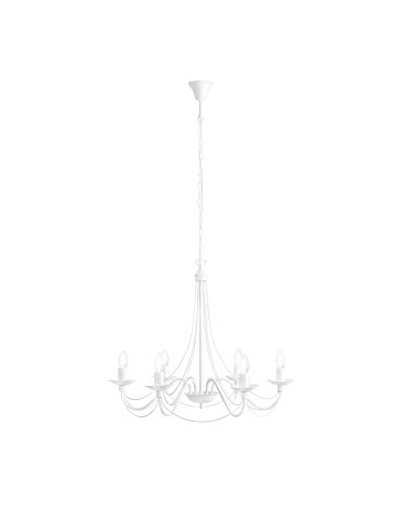 ALDEX Chandelier Rose 6 WHITE, 6 x max 40W (397K)