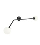 Wall lamps - ALDEX SHINKIT PURE BLACK HORIZONTAL, 2 x 40W (1064D1) - product 1