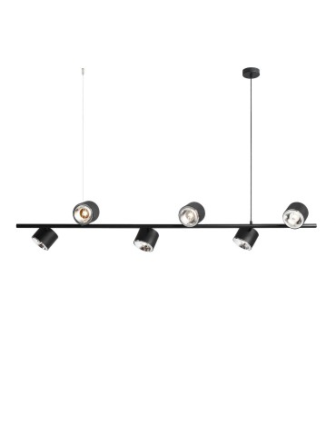 ALDEX HANGING LAMP BOT 6 BLACK, 6 x 35W (1047K)