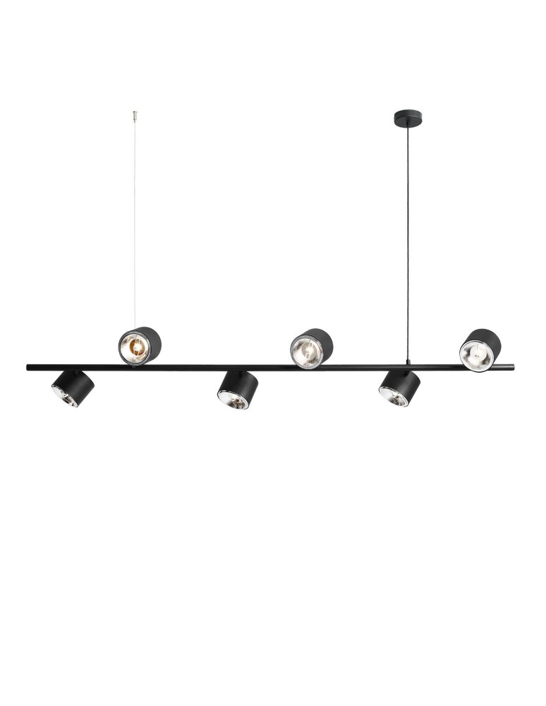 Pendant lamps - ALDEX HANGING LAMP BOT 6 BLACK, 6 x 35W (1047K) - product kolory-swiatla.pl 1
