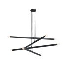 Pendant tube lamps - ALDEX PENDING LAMP TUBO 8 BLACK, 8 x max 40W (1072P1) - product 1