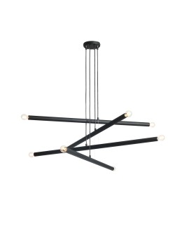 ALDEX PENDING LAMP TUBO 8 BLACK, 8 x max 40W (1072P1)