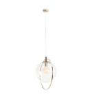 Pendant lamps spheres - ALDEX HANGING LAMP AURA GOLD TRANSPARENT, 1 x 60W (1065G30) - product 1