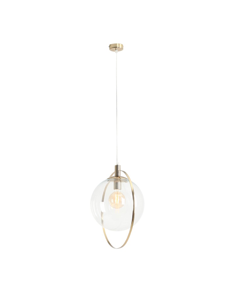 Pendant lamps spheres - ALDEX HANGING LAMP AURA GOLD TRANSPARENT, 1 x 60W (1065G30) - product kolory-swiatla.pl 1