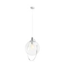 Pendant lamps spheres - ALDEX HANGING LAMP AURA CHROM TRANSPARENT, 1 x 60W (1065G4) - product 1