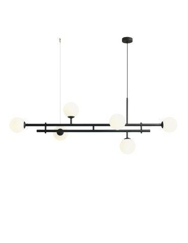 ALDEX HARMONY 6 pendant lamp black, 6 x 40W (1073K1)
