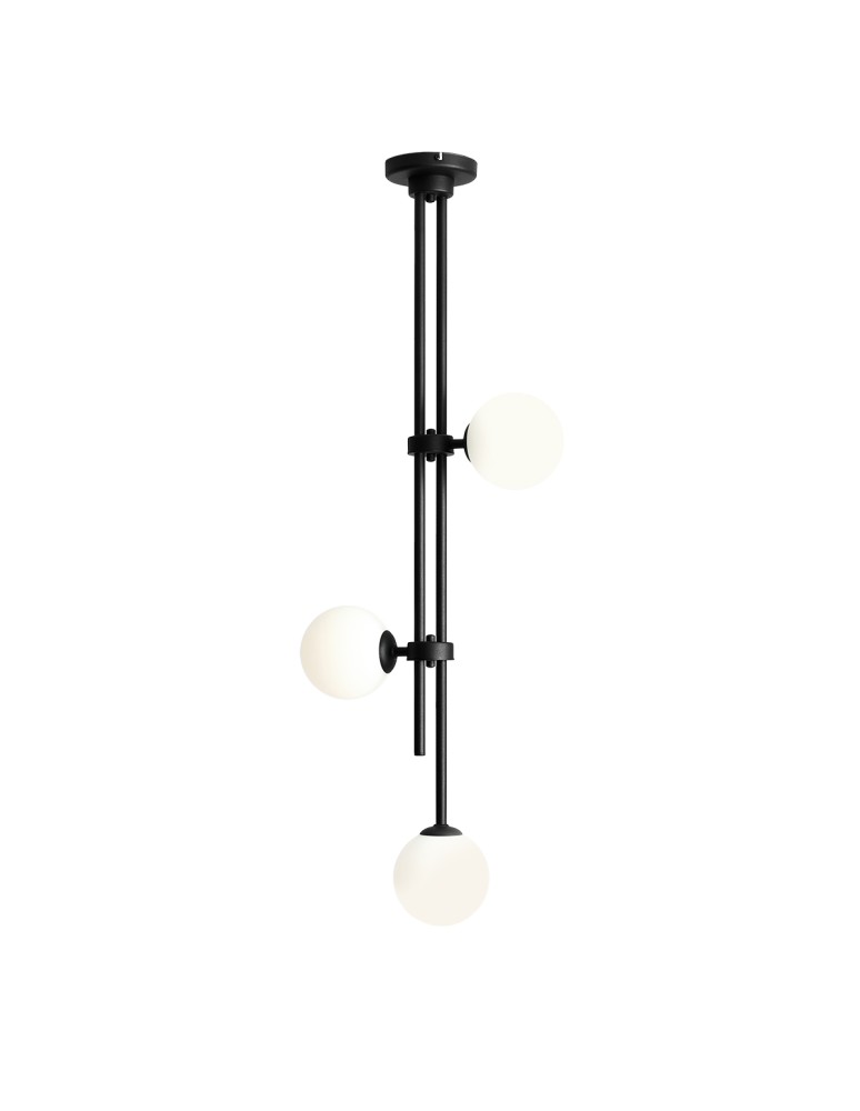 Pendant lamps spheres - ALDEX PLAFON HARMONY 3 BLACK, 3 x 40W (1073PL_E1) - product kolory-swiatla.pl 1