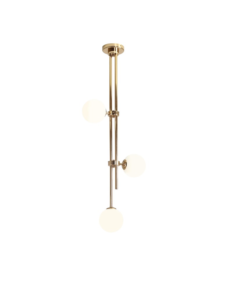 Pendant lamps spheres - ALDEX PLAFON HARMONY 3 GOLD, 3 x 40W (1073PL_E30) - product kolory-swiatla.pl 1