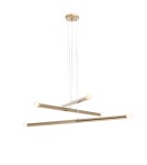 Pendant tube lamps - ALDEX PENDING LAMP TUBO 6 GOLD, 6 x max 40W (1072K30) - product 1