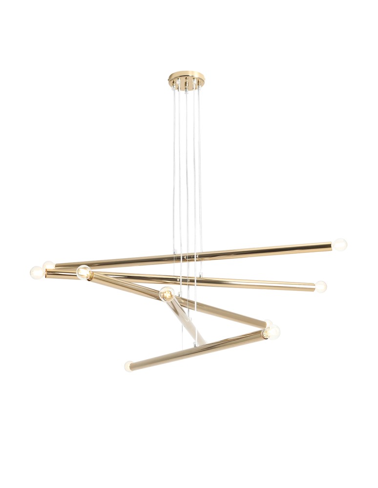 Pendant tube lamps - ALDEX PENDING LAMP TUBO 10 GOLD, 10 x max 40W (1072M30) - product kolory-swiatla.pl 1