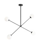 Pendant lamps spheres - ALDEX PLAFON OHIO 4 BLACK, 4 x max 40W (1081PL_L1) - product 1