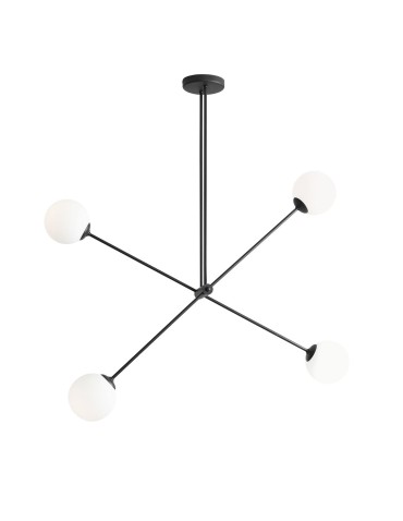 ALDEX PLAFON OHIO 4 BLACK, 4 x max 40W (1081PL_L1)