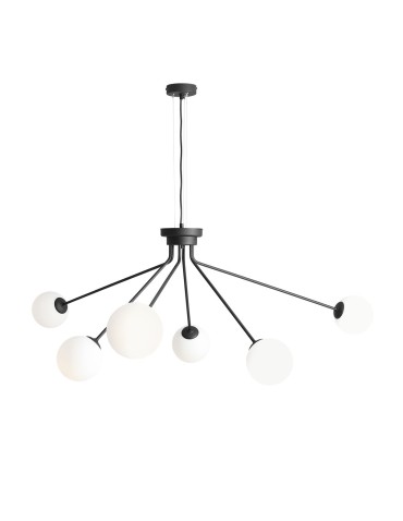 ALDEX HOLM 6 pendant lamp black, 6 x max 40W (1082K1)