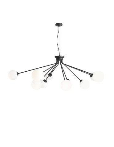 ALDEX HOLM 10 pendant lamp black, 10 x max 40W (1082M1)