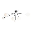 Scandinavian style ceiling lamps - ALDEX PLAFON HOLM 6 BLACK, 6 x max 40W (1082PL_K1) - product 1