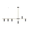 ALDEX PENDING LAMP TREVO 6 BLACK/Brass, 6 x 35W (1083K40)