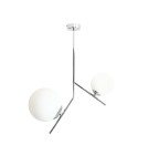 Pendant lamps spheres - ALDEX PLAFON GALLIA 2 CHROM, 1 x max 40W / 1 x max 60W (1095PL_H4) - product 1