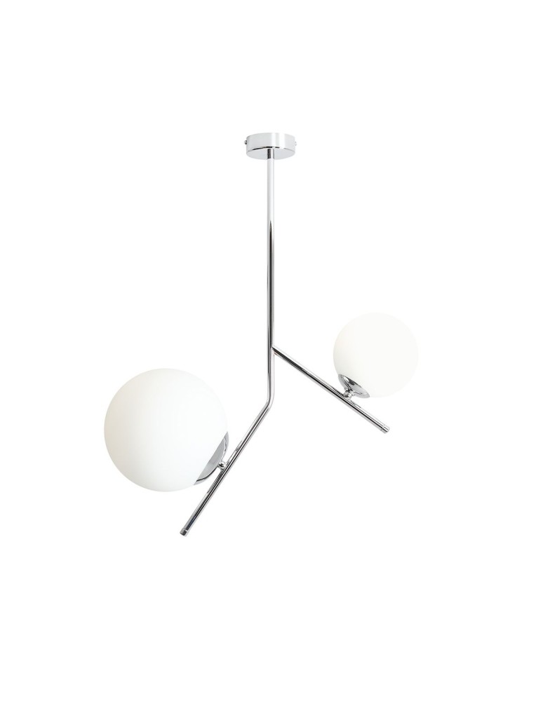 Pendant lamps spheres - ALDEX PLAFON GALLIA 2 CHROM, 1 x max 40W / 1 x max 60W (1095PL_H4) - product kolory-swiatla.pl 1