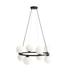 Pendant lamps spheres - ALDEX HANGING LAMP KRONE 8 BLACK, 8 x max 40W (1085P1) - product 1