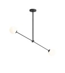 Pendant lamps spheres - ALDEX PLAFON OHIO 2 BLACK, 2 x max 40W (1081PL_H1) - product 1
