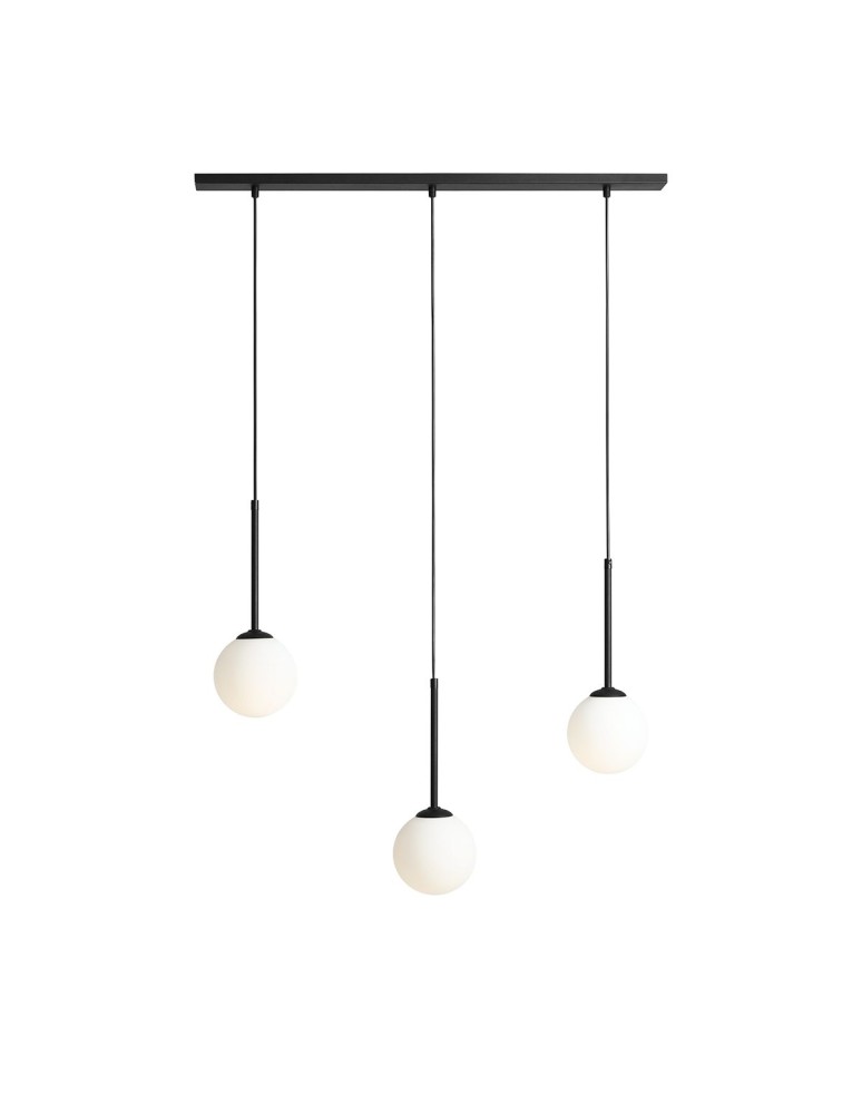 Pendant lamps spheres - ALDEX HANGING LAMP BOSSO 3 BLACK, 3 x max 40W (1087E_1) - product kolory-swiatla.pl 1