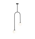 Pendant lamps spheres - ALDEX PLAFON NAVE 2 BLACK, 2 x max 40W (1088PL_H1) - product 1