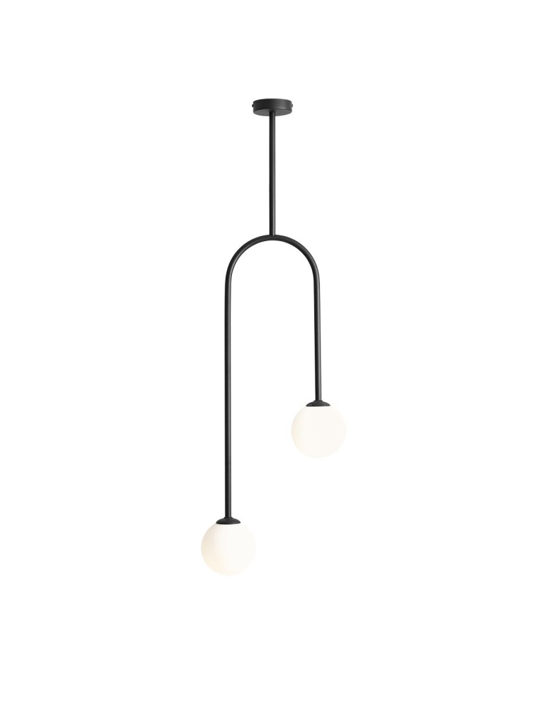 Pendant lamps spheres - ALDEX PLAFON NAVE 2 BLACK, 2 x max 40W (1088PL_H1) - product kolory-swiatla.pl 1