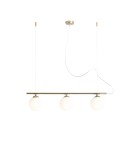 Pendant lamps spheres - ALDEX HANGING LAMP BERYL GLASS 3 GOLD, 3 x max 40W (1006E_30) - product 1
