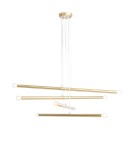 Pendant tube lamps - ALDEX HANGING LAMP TUBO 8 brass, 8 x max 40W (1072P40) - product 1