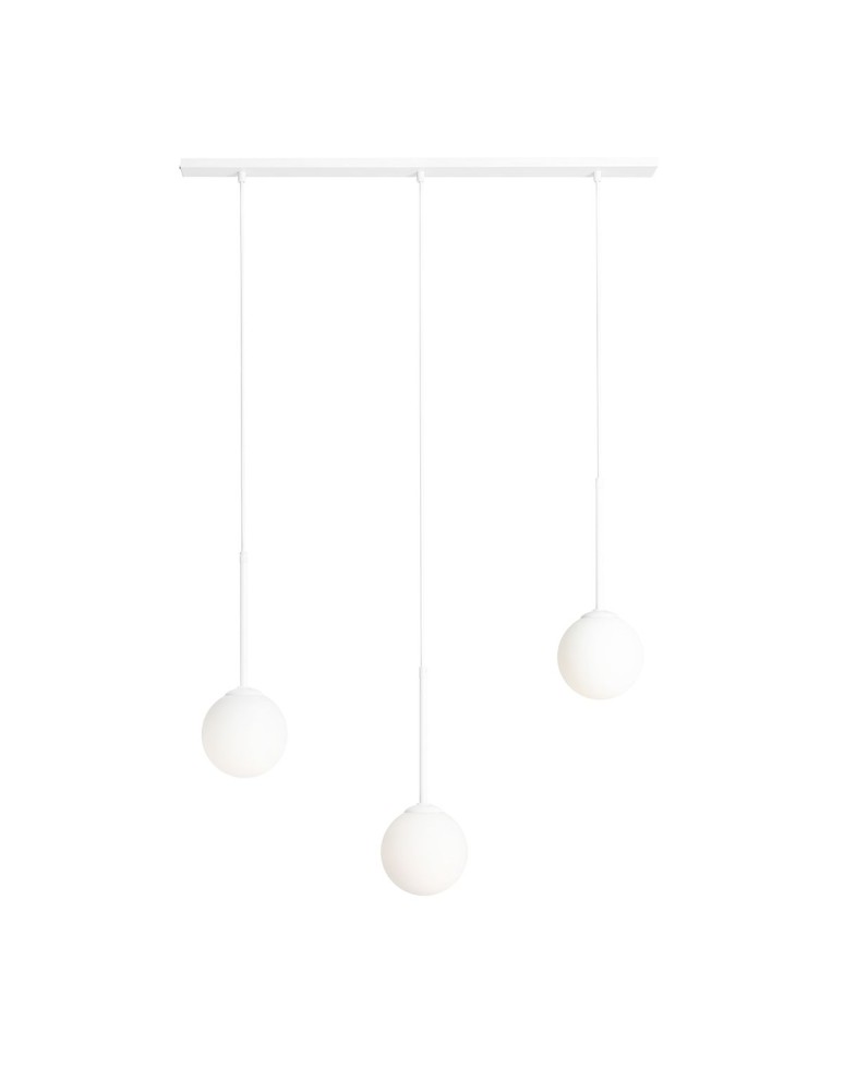 Pendant lamps spheres - ALDEX HANGING LAMP BOSSO 3 WHITE, 3 x max 40W (1087E) - product kolory-swiatla.pl 1