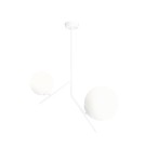 Pendant lamps spheres - ALDEX PLAFON GALLIA 2 WHITE, 1 x max 40W / 1 x max 60W (1095PL_H) - product 1