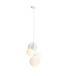 Pendant lamps spheres - ALDEX HANGING LAMP BLOOM 4 WHITE, 2 x 40W / 2 x 60W (1091L) - product 1