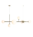 Pendant lamps spheres - ALDEX PENDING LAMP DIONE 6 GOLD, 4 x 40W / 2 x 60W (1092K30) - product 1